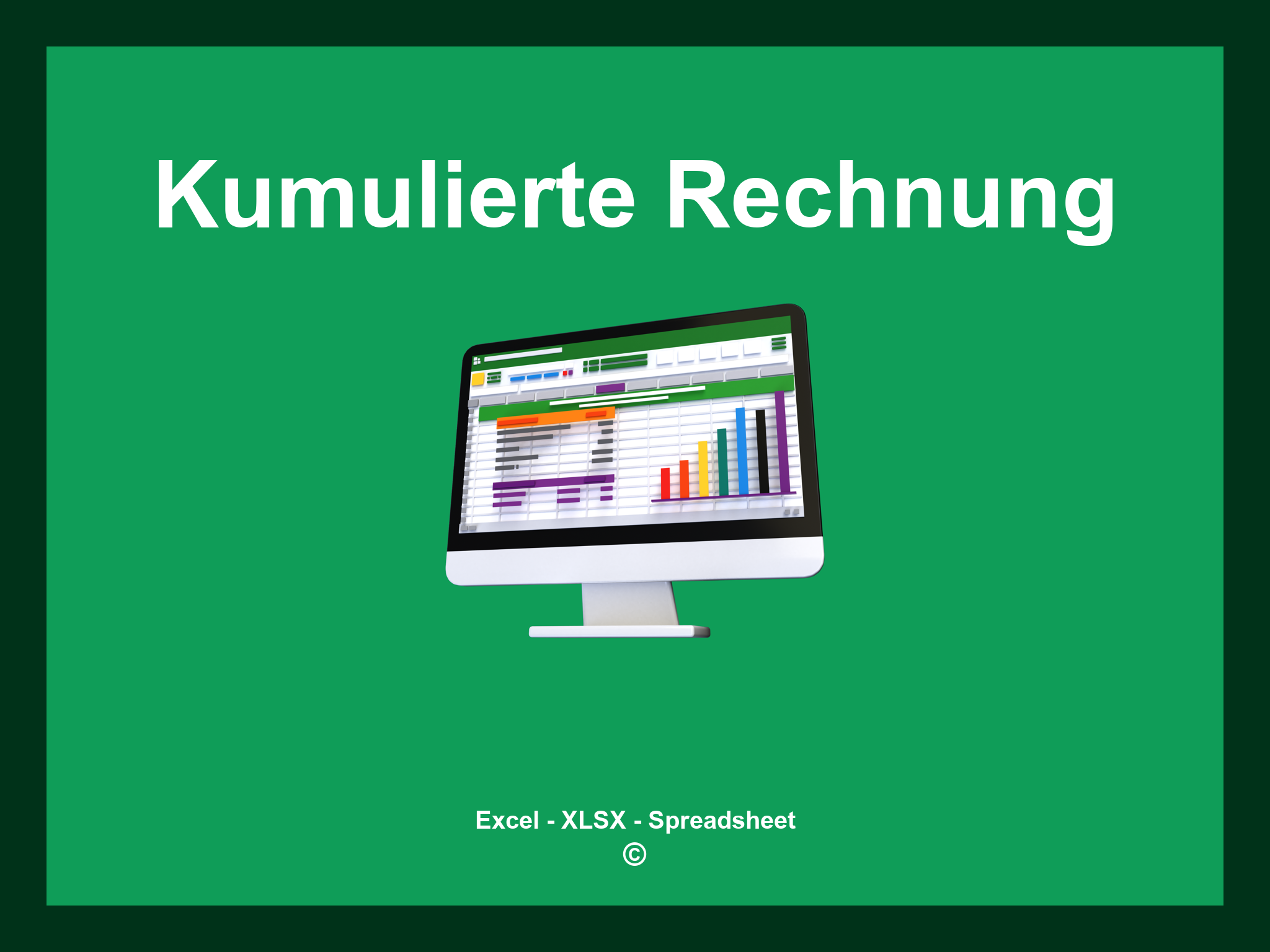 Kumulierte Rechnung Excel Vorlage