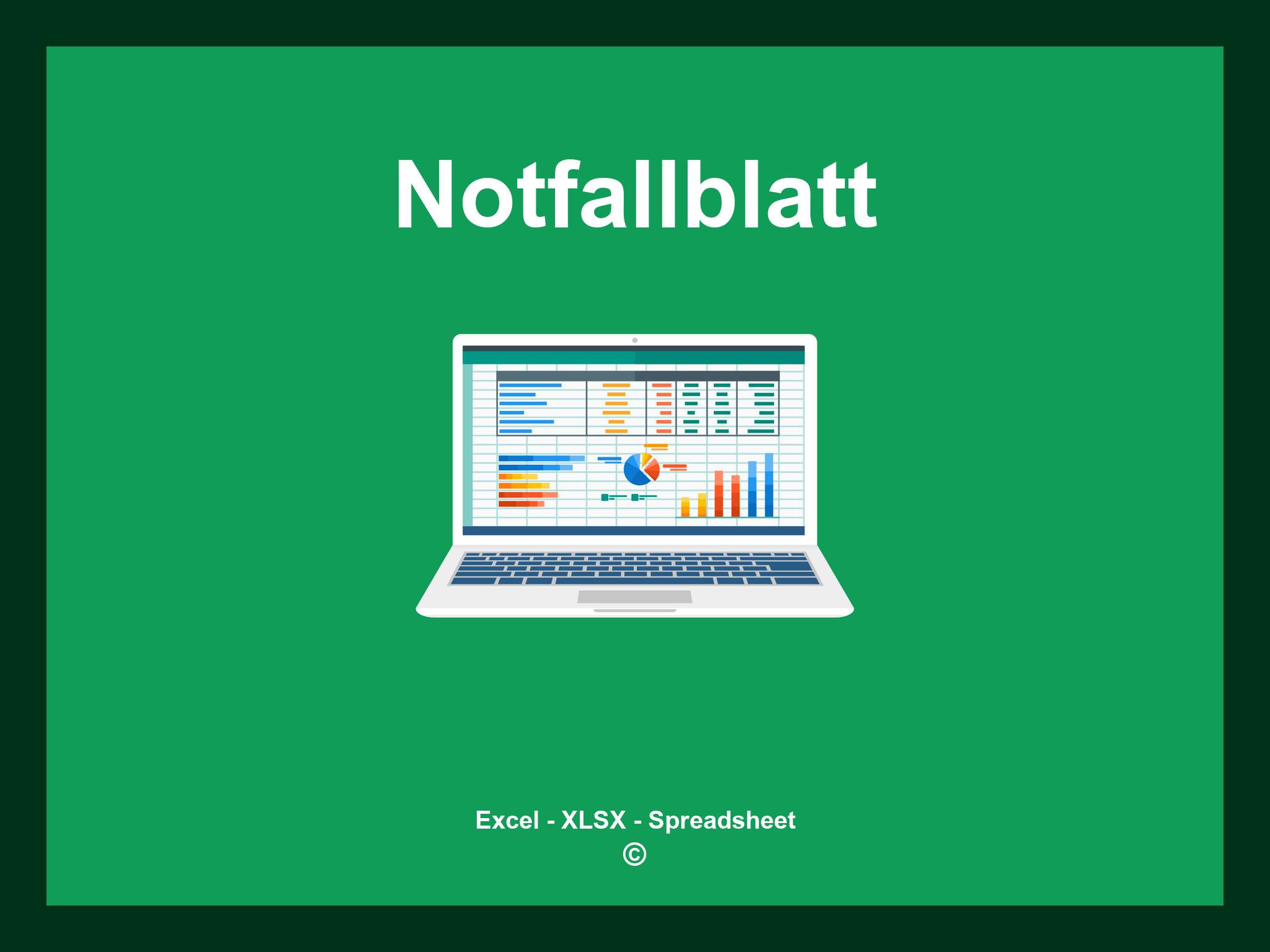 Notfallblatt Vorlage Word
