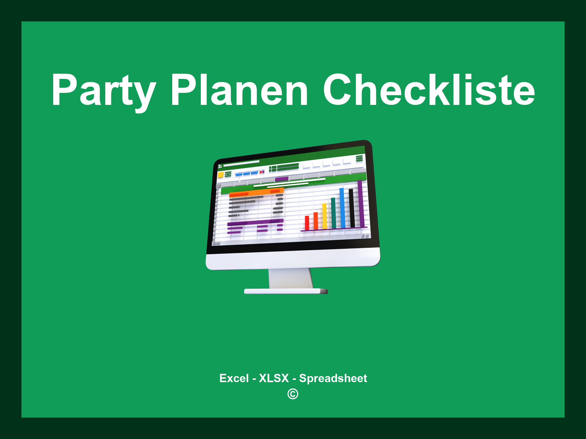Party Planen Checkliste Excel