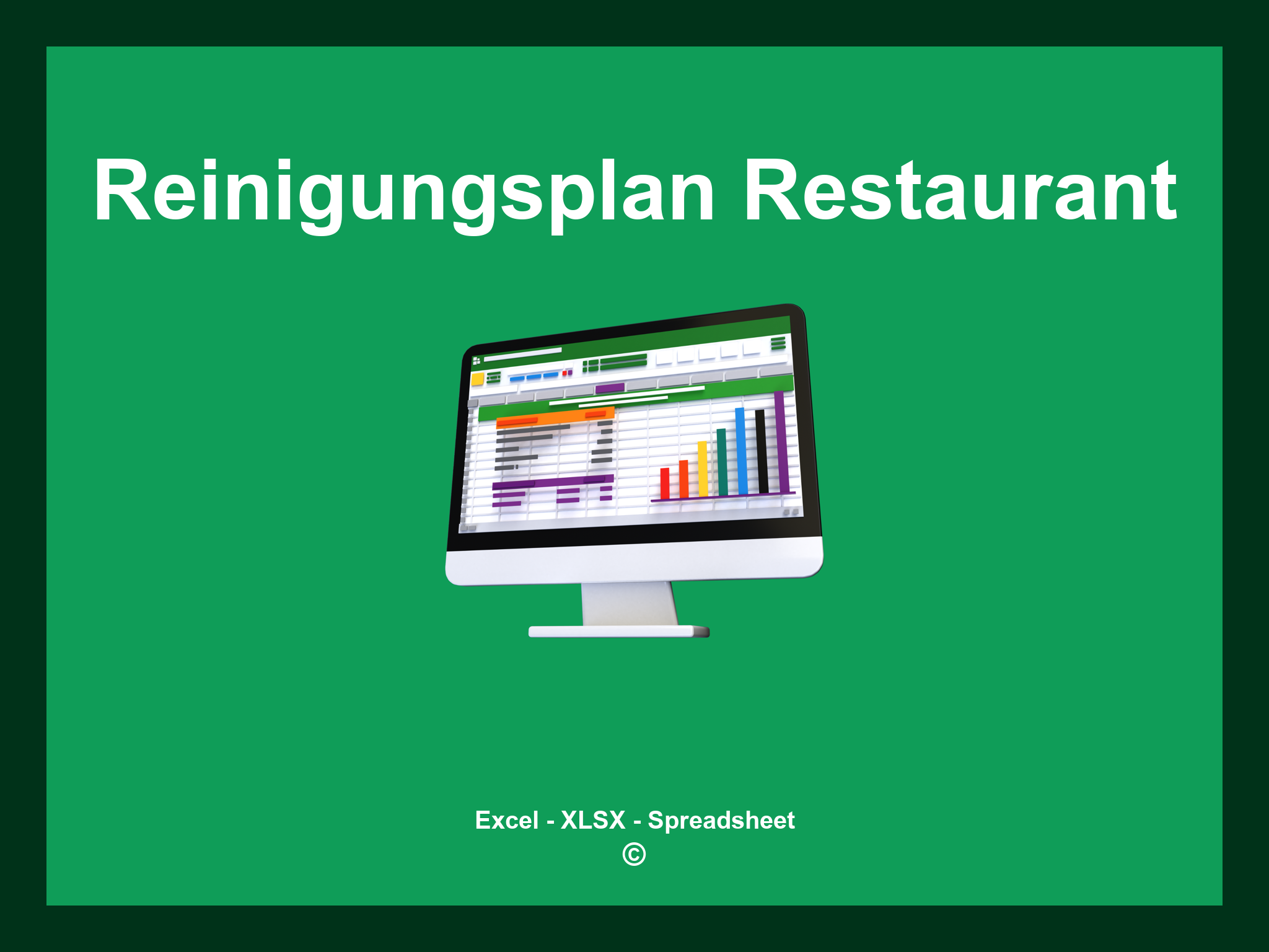 Reinigungsplan Restaurant Vorlage