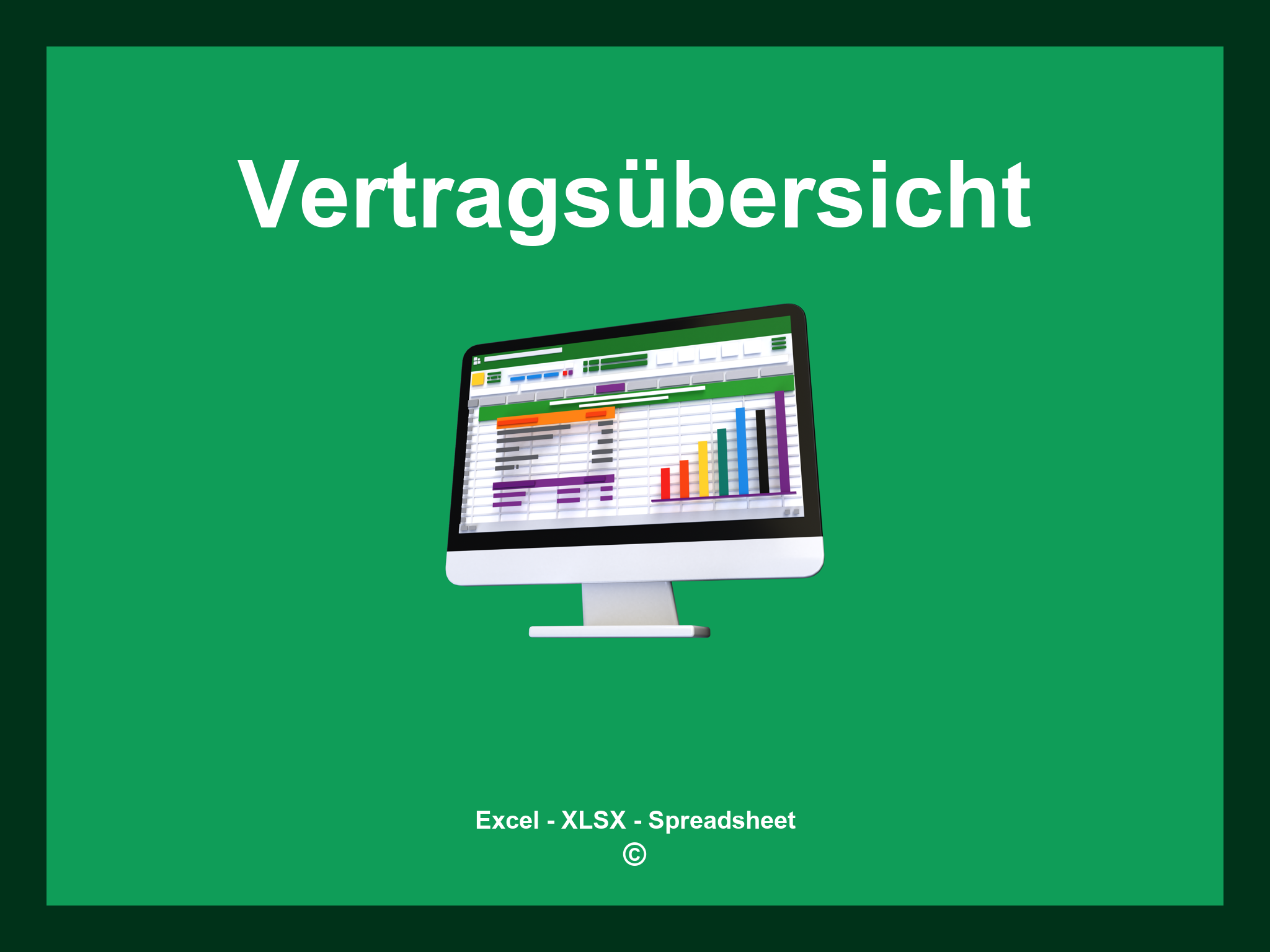 Vertragsübersicht Excel Vorlage