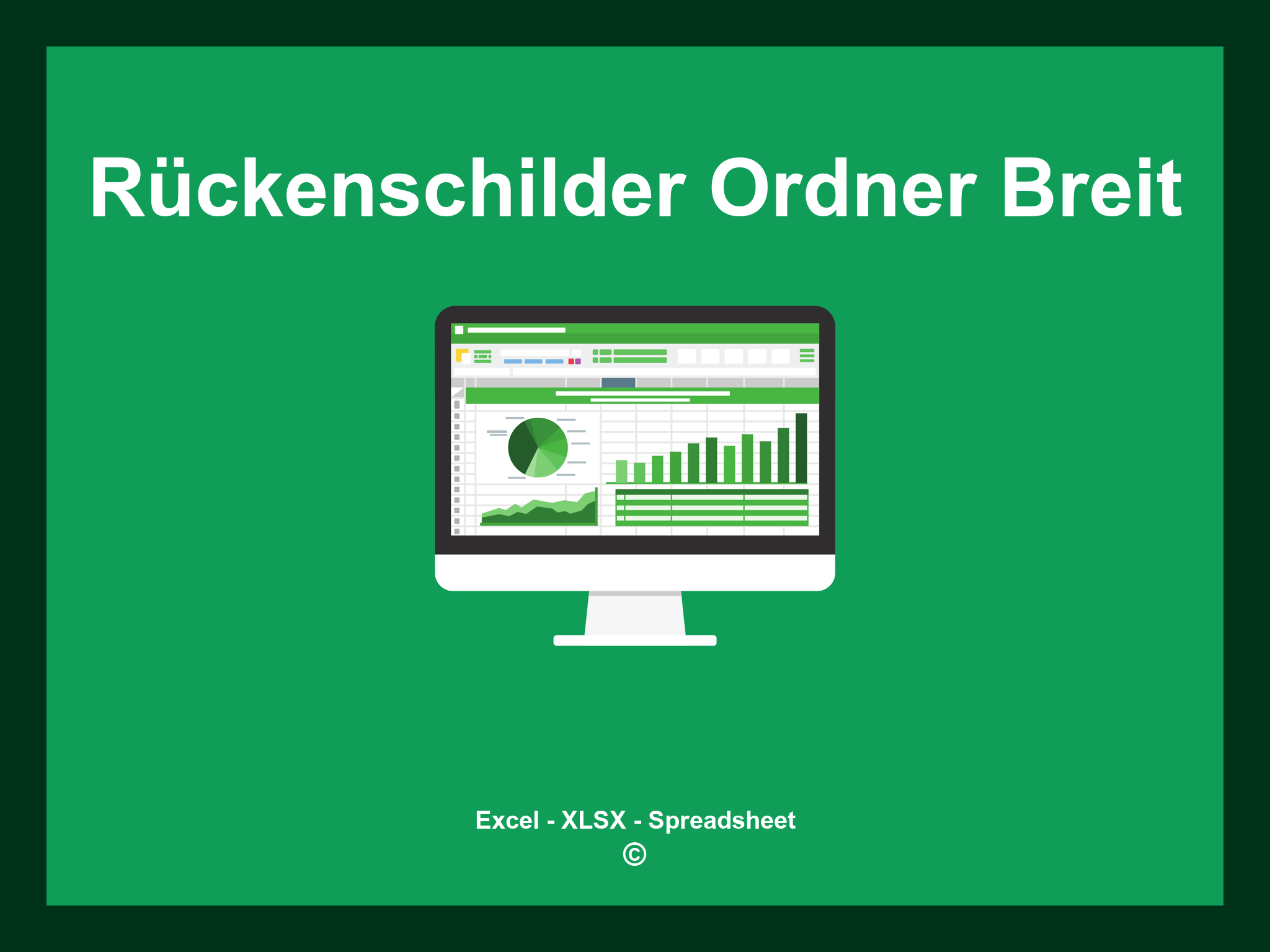 Vorlage Rückenschilder Ordner Breit Excel