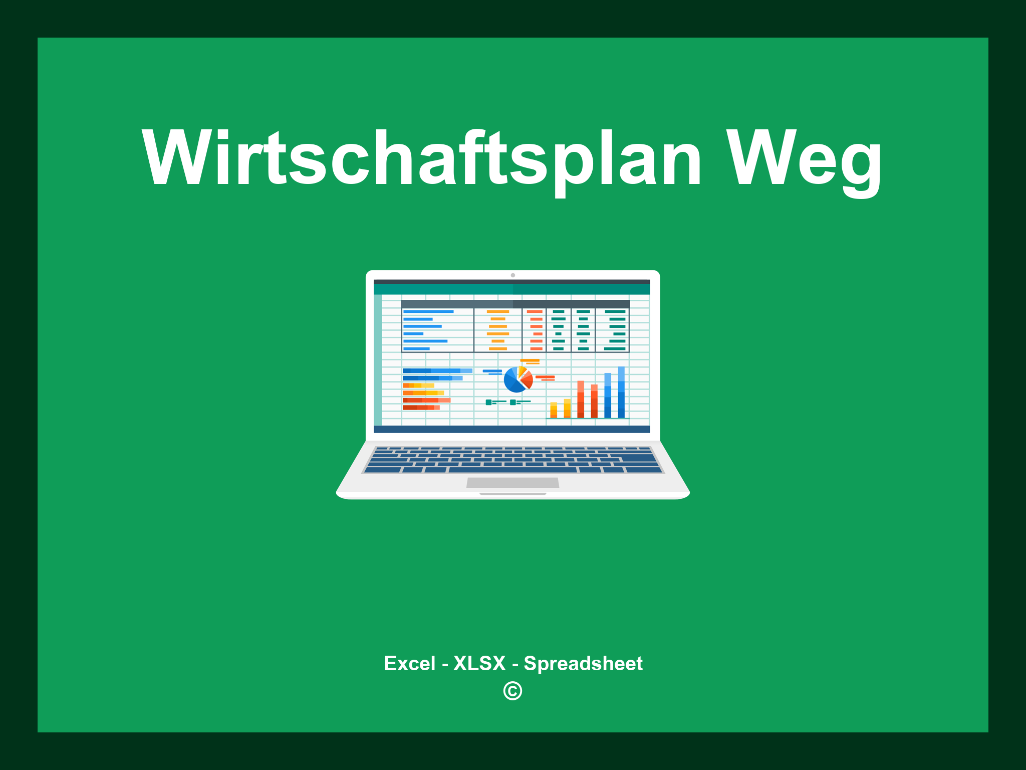 Wirtschaftsplan Weg Vorlage Excel